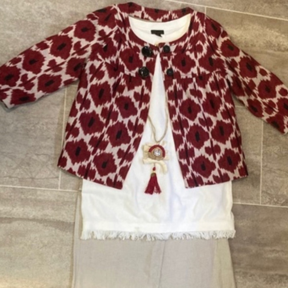 Michael Kors linen cropped jacket - Picture 1 of 2